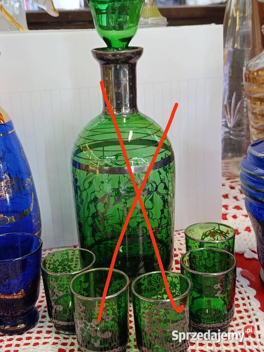 Karafki z kieliszkami Porcelana i szkło Warszawa