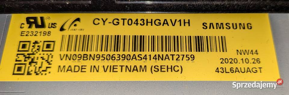 Płyta główna BN9651896D Telewizory