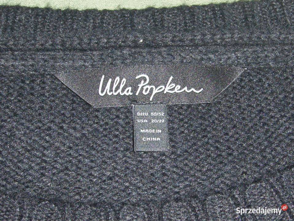 Ulla Popken Damski sweter norweski 505254 biały