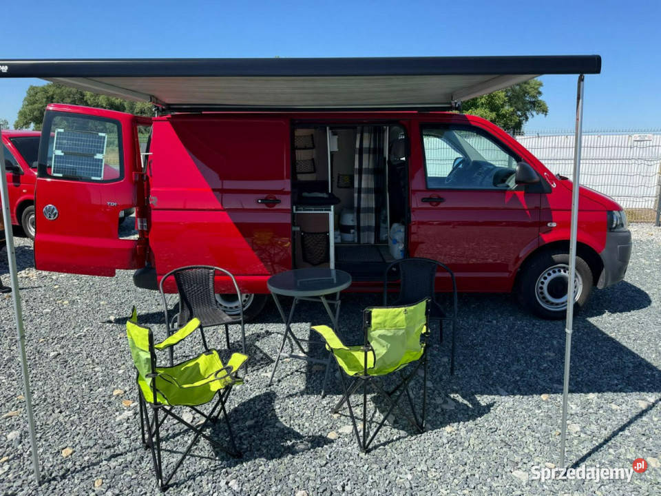 Volkswagen Transporter VW T5 20 TDI Kamper klima Van / Minibus dolnośląskie Wojkowice sprzedam