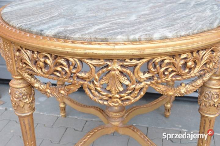 OGROMNY DREWNIANY STÓŁ STOLIK ŁAWA DREWNO MARMUR małopolskie