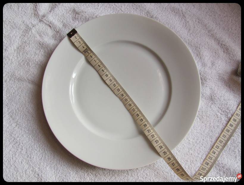 Talerz płaski obiadowy biały SILESIA Płock sprzedam