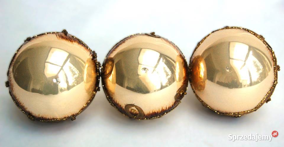 Stare bombki szklane ręcznie malowane Lublin