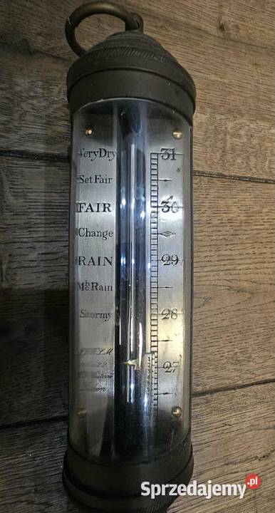 Stary mosiężny barometr okrętowy sprzedam