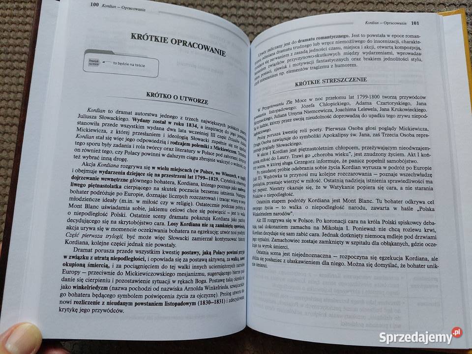 lektura z opracowaniem Kordian Juliusz Słowacki małopolskie Kraków