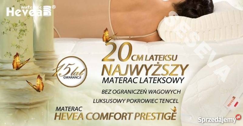 Materac Lateksowy 7 Stref 140x200 15 lat Szczecin