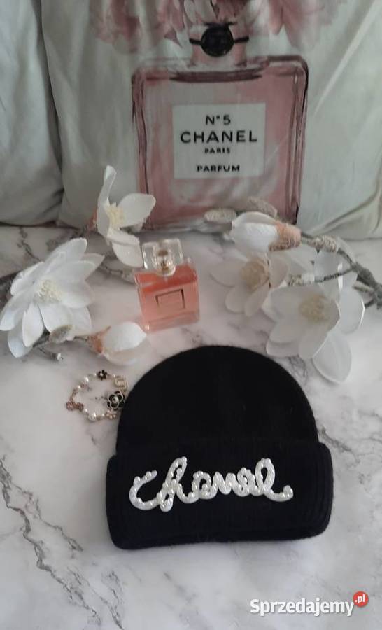 czapka zimowa czarna angorka