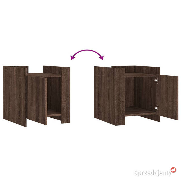 Szafka nocna brązowy dąb 45x50x50 materiał mazowieckie Warszawa