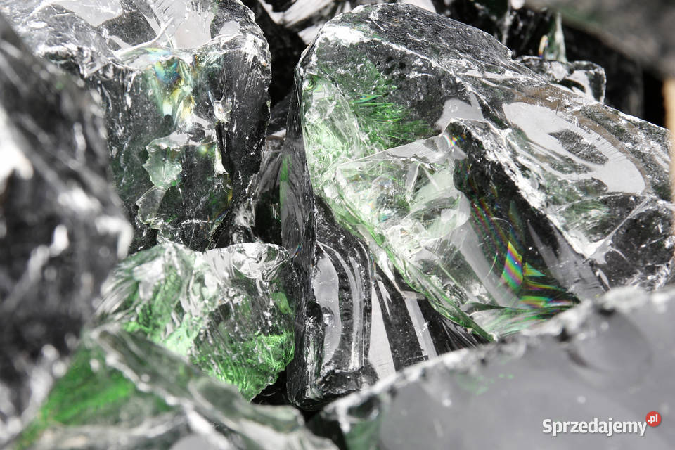 Szkło do gabionów ogrodu Bryła szklana kamień Cieśle sprzedam