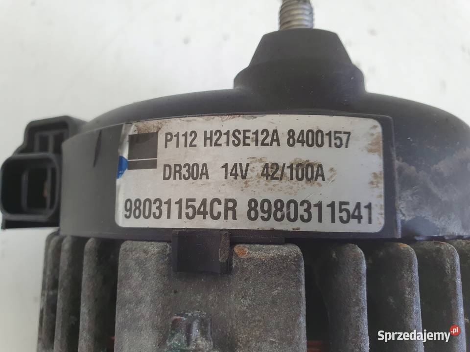 Opel Astra IV J 17 CDTI ALTERNATOR 8980311541