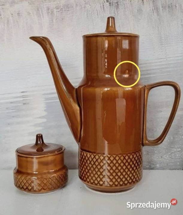 Porcelit ceramika Tułowice dzbanek i cukiernica Antyki, Sztuka, Kolekcje Ruda Śląska sprzedam