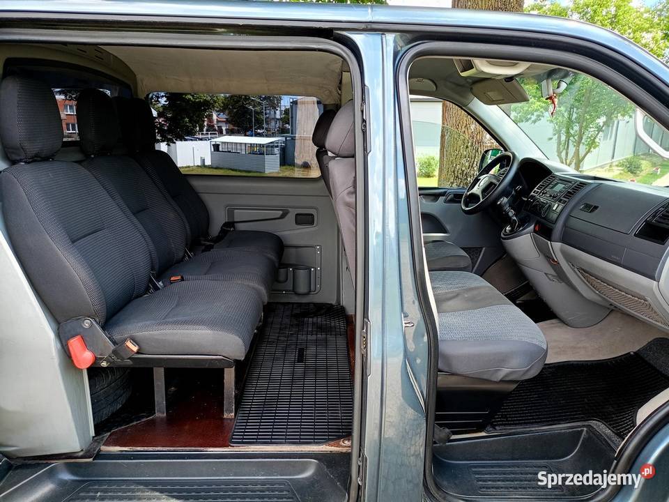 Ładny VW Transporter T5 25TDI LonG 6 Osobowy 2x mazowieckie Gostynin