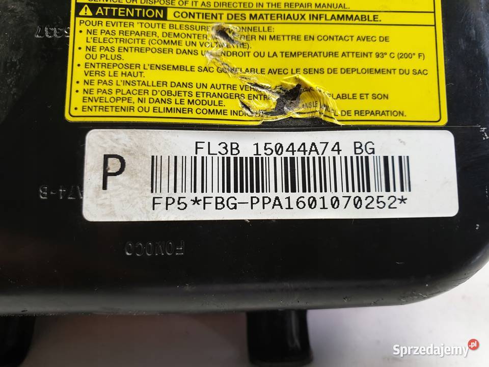 PODUSZKA POWIETRZNA pasażera AIRBAG Ford F150