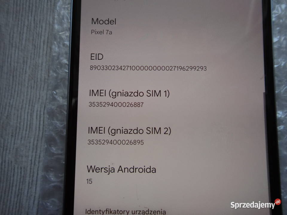 Google Pixel 7A 1288gb Kraków