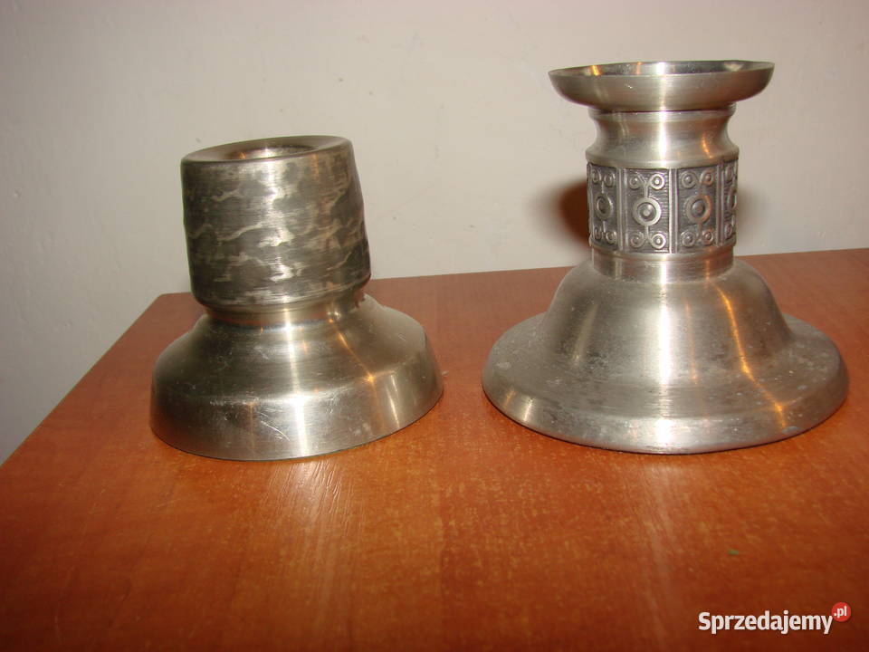 cynowy swiecznik Pruszcz Gdański