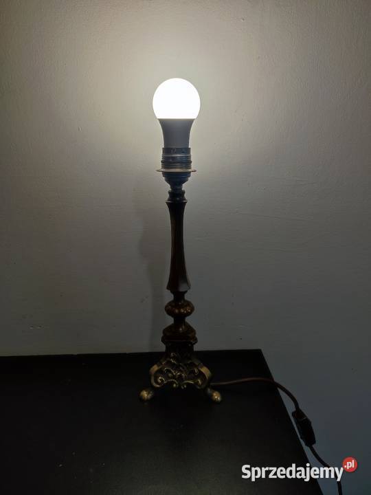 Stara mosiężna lampa Ostrołęka