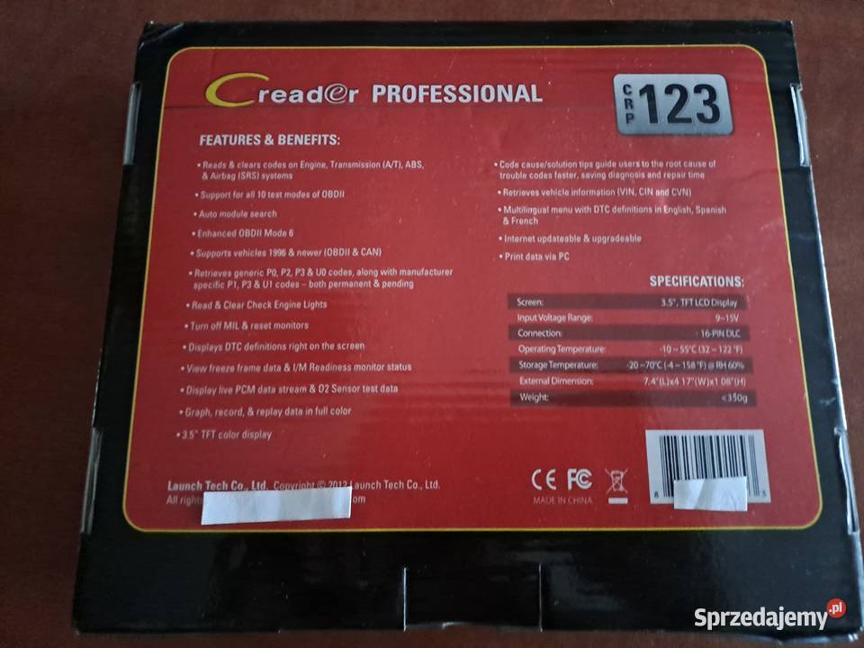 Launch CRP 123 OBD II Interfejs Diagnostyczny Brześć Kujawski