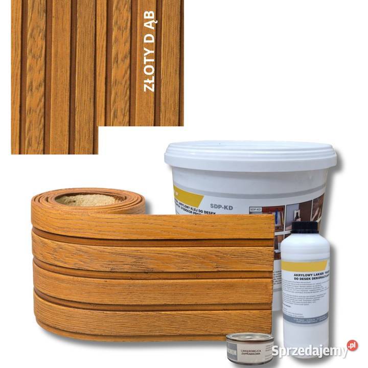 Lamel Elewacyjny 1m2 Pełny Zestaw Złoty Dąb Poznań