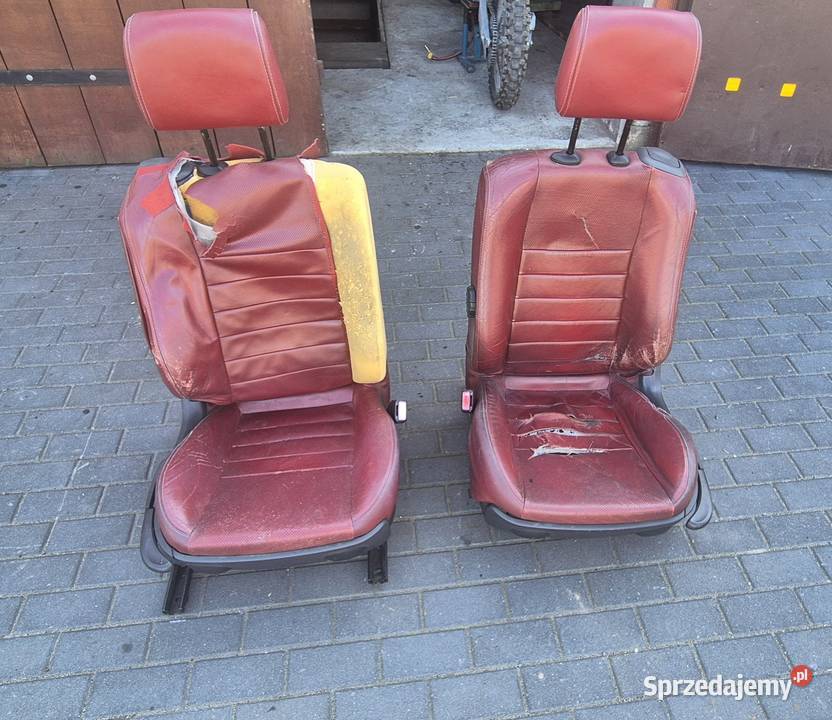 Fotel Fotele Czerwone Komplet Megane 2 Coupe Grabienice