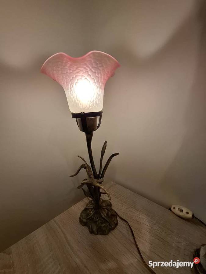 Lampka z różowym kloszem lubelskie Lublin sprzedam