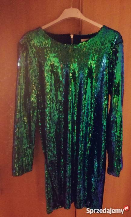 Sukienka kameleon prosty krój Idealna na Łódź