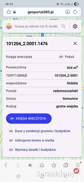 Sprzedam działkę rolną i działki leśne 5zł/m2 Radomsko sprzedam