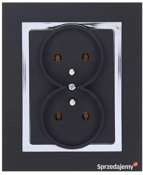 Gniazdo podwójne Magic Timexelektro kolor Czarny Włoszakowice sprzedam