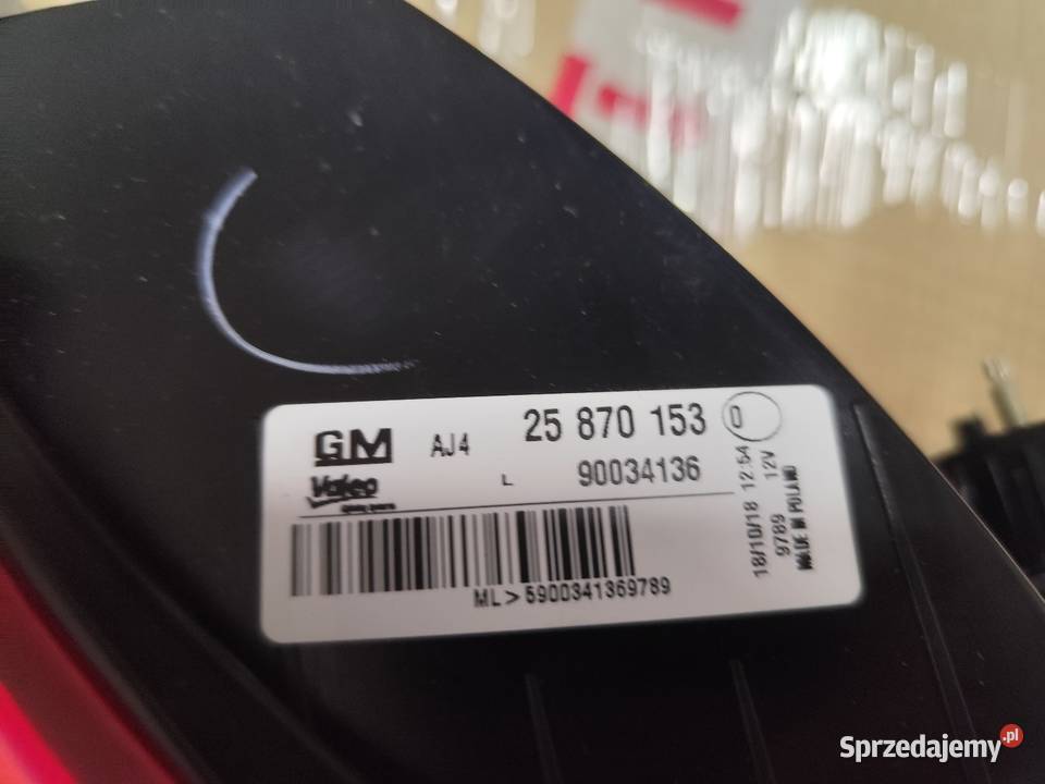 NOWA Lampa tylna lewa Opel Astra J sedan 2009 lewe sprzedam