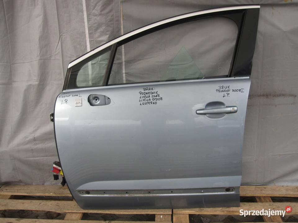 PEUGEOT 3008 I 12r drzwi lewe przód osobowe