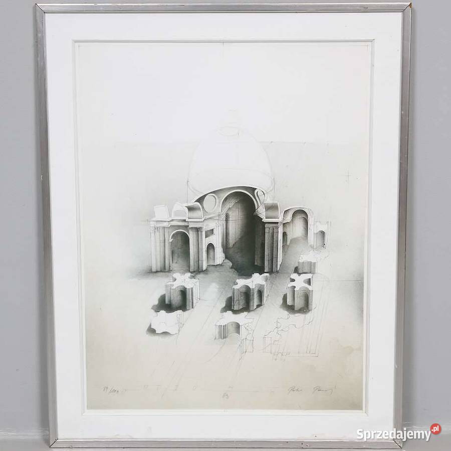 Litografia Czeskiego artysty Peter Paul Piła