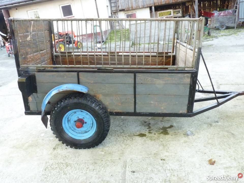 Wózek do przewozu trzody chlewnejbydła drewna małopolskie Łętkowice