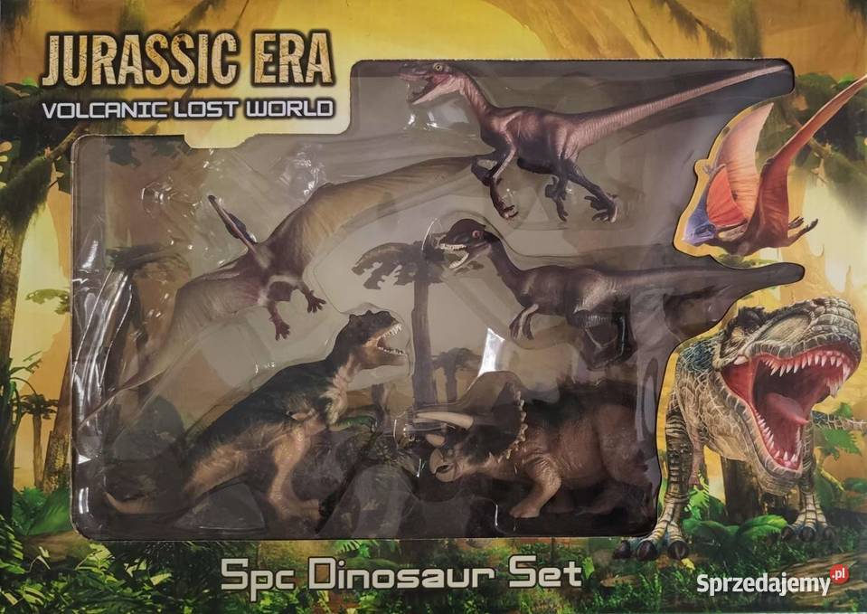 Dinozaury Zestaw 5 Figurki Tyranozaur TRex Mogilany