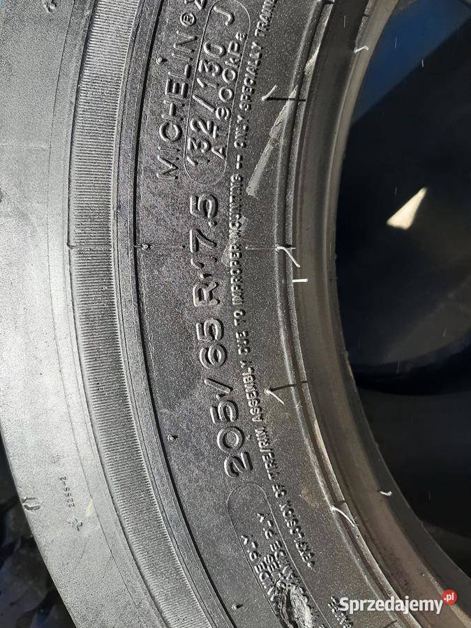 2x Opona używana ciężarowa 20565R175 MICHELIN 65 Zaścianki