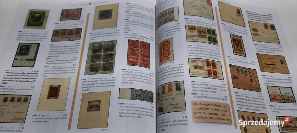 Katalog aukcyjny FILATELISTYKA FELZMANN sprzedam