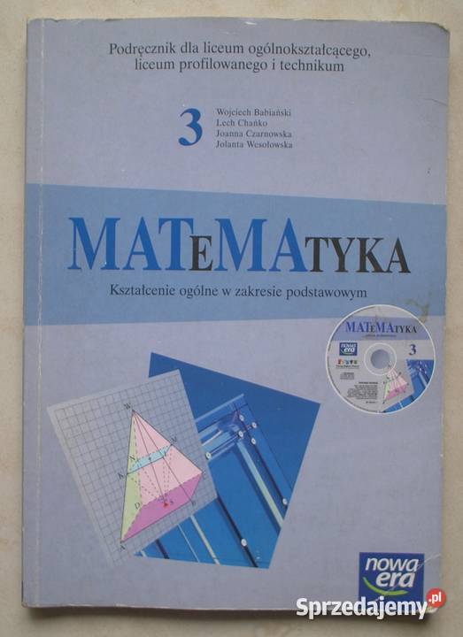 MATeAMtyka 3 Zakres podstawowy Z płytą CD małopolskie Kraków