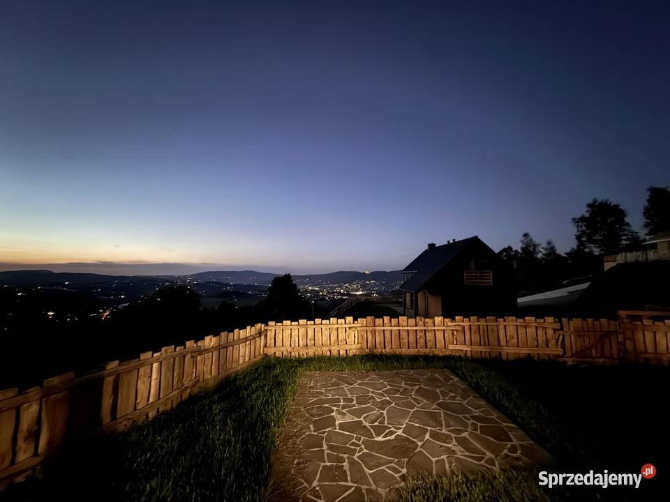 Domek na wynajem balia jakuzzi sauna Beskid drewno Stara Wieś sprzedam