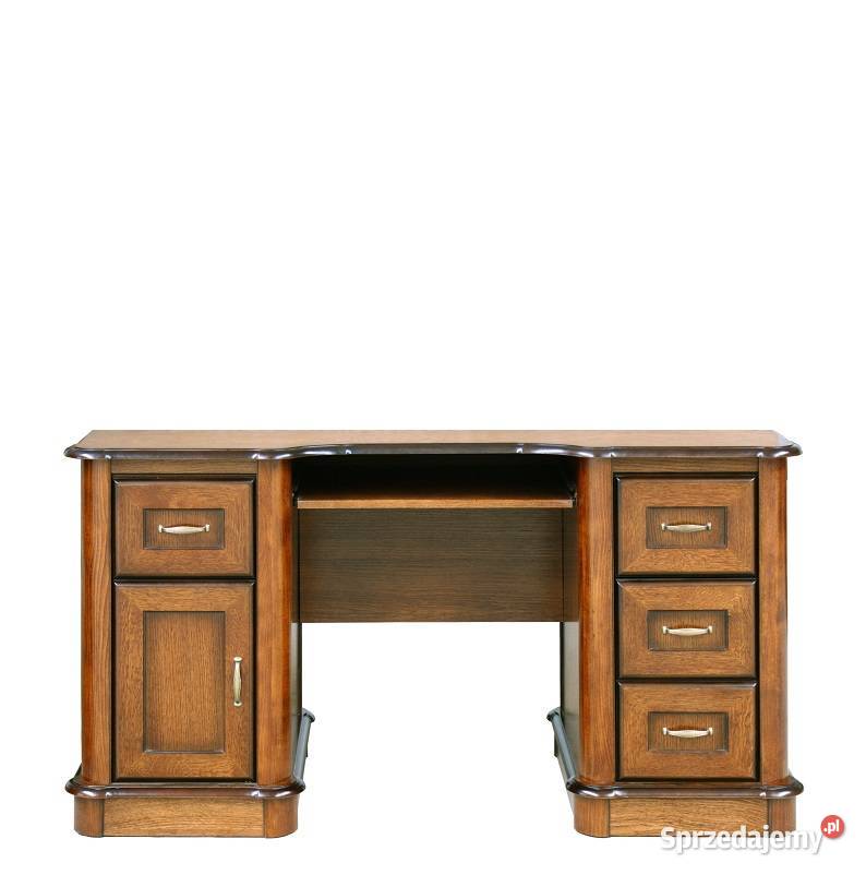 Biurko klasyczne z szufladami i szafkami Bawaria