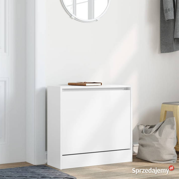 Szafka na buty biała 60x21x57 materiał Warszawa