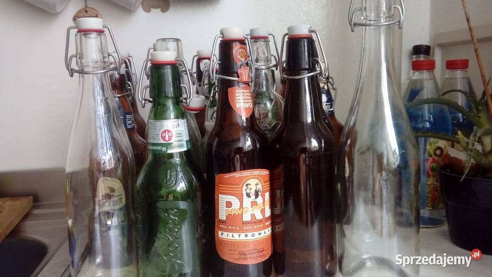 Butelki z zamknięciem sprężynowym i uszczelką