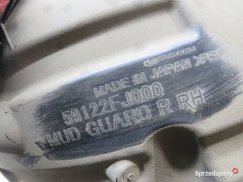 NADKOLE PRAWE TYLNE TYŁ SUBARU XV 59122FJ000
