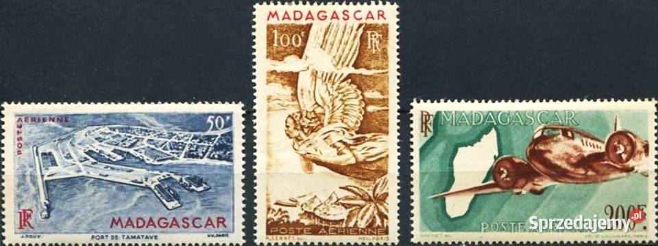 MADAGASKAR 1946 MNH poczta lotnicza wysyłka pomorskie Człuchów sprzedam