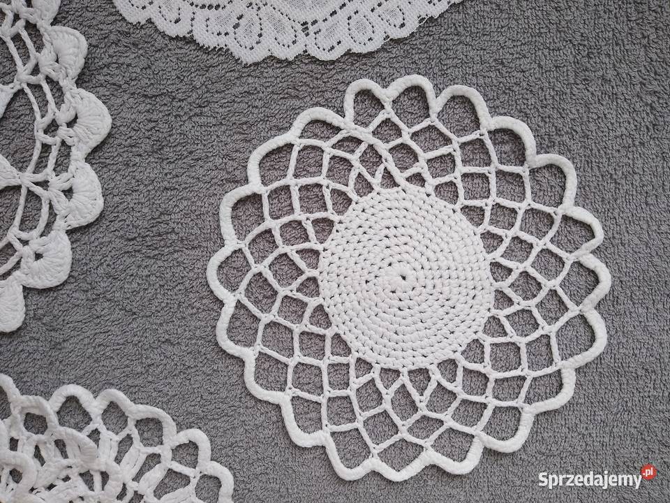 Serwetki Szydełko Crochet Rękodzieło Zestaw pomorskie Gdańsk