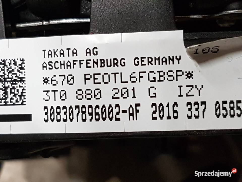 SKODA SUPERB II LIFT YETI FABIA AIR BAG NOWY wielkopolskie Turek