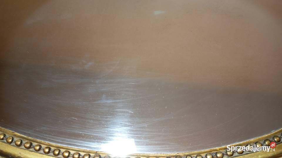 Lustro owalne rama drewniana Warszawa