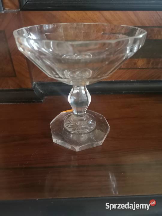 Krysztalowa patera na nodze cukiernica pomorskie sprzedam