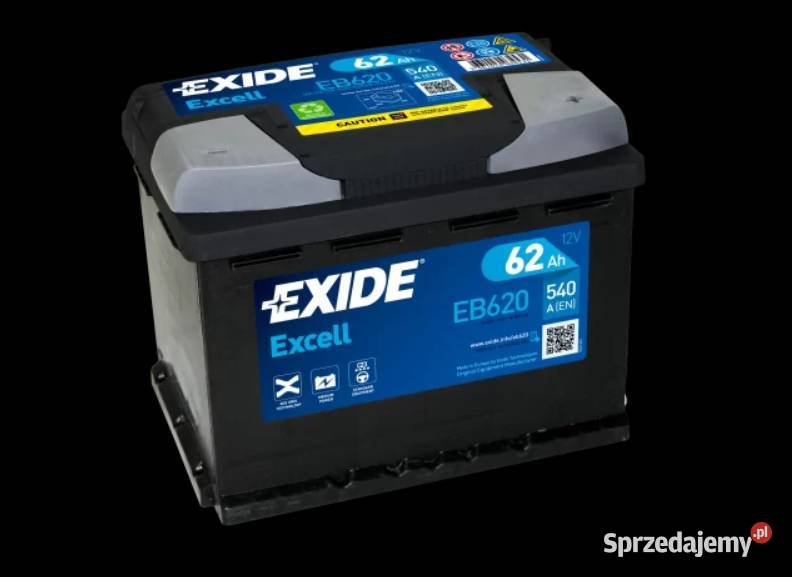 Akumulator Exide Excell 62Ah 540A EN PRAWY PLUS Elbląg