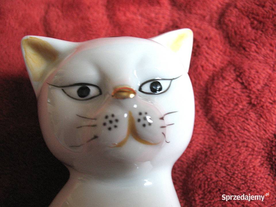 Kot Andrea z motylami porcelana 18 x 9 x 65 mazowieckie Siedlce