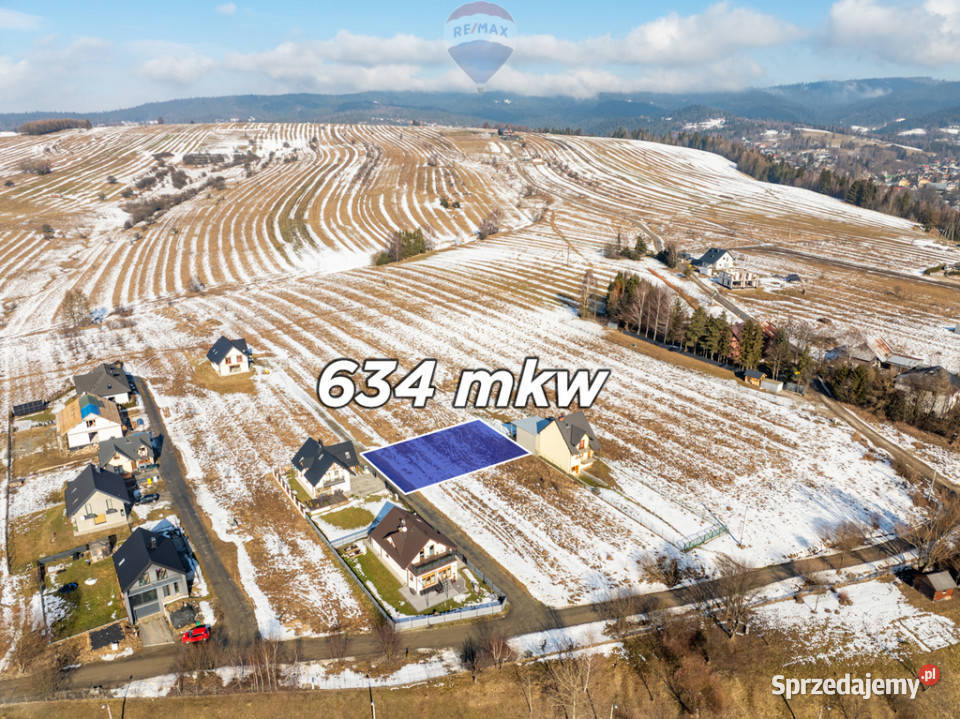 Działka u stóp Tatr widok na marzenia 20m małopolskie