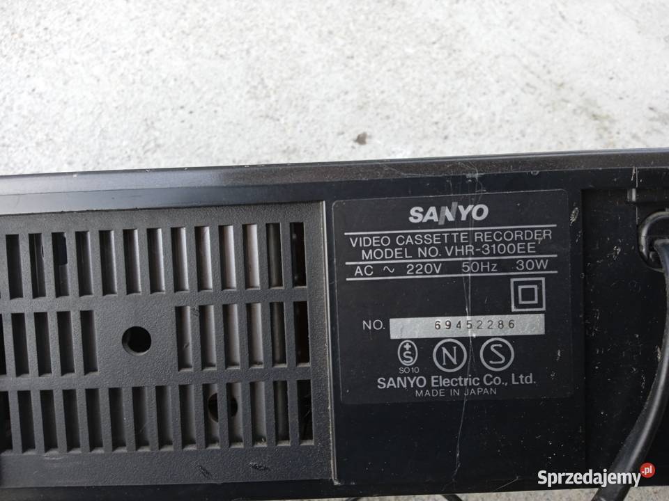 Odtwarzacz VHS Sanyo VHR3100EE Łódź