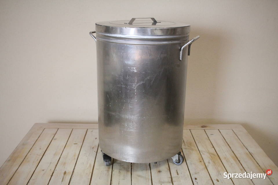 Kosz na odpadkizlewki gastronomiczny na kółkach śląskie Pszczyna